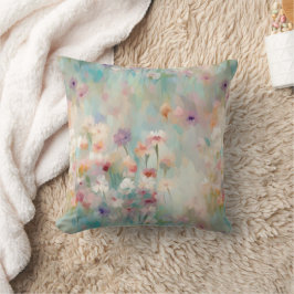 Pastel Impressionist Blume Kissen