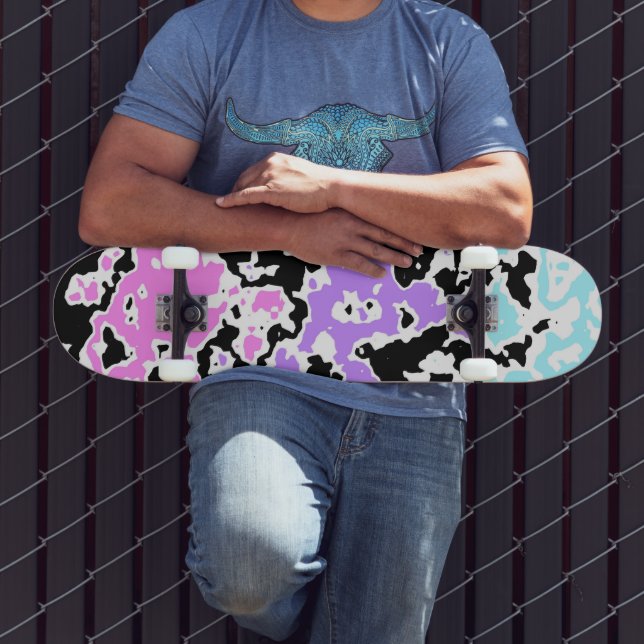 Pastel Inkblot 2 Skateboard (Außenbereich 2)