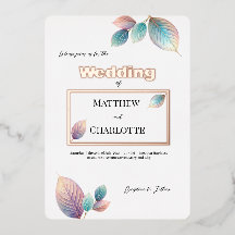Pastel Iridescent Blätter Hochzeiten Dreamy Pastel