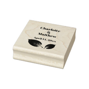 Pastel Iridescent Blätter Hochzeiten Dreamy Pastel Gummistempel