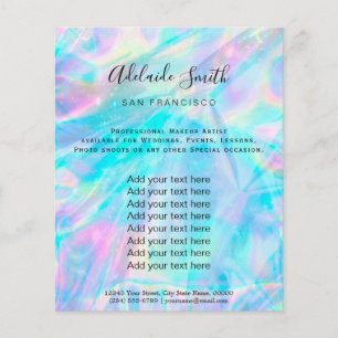 pastel iridescent FAS holographic Flyer