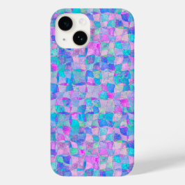 Pastel Iridescent Seamless Geometric Pattern Case-Mate iPhone 14 Hülle