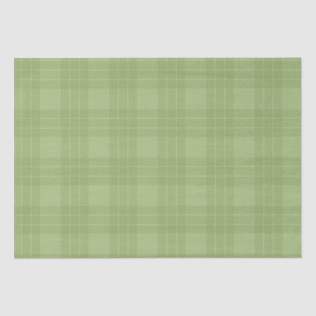 PASTEL IRISH GRÜNE KARIERTE PATTER SEIDENPAPIER (Vorderseite)