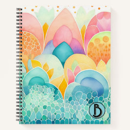 Pastel Jewels Boho Inspiriert Spiral-Notebook Notizbuch