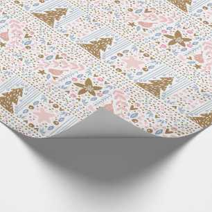 Pastel Joli cadeau de Noël Papier enveloppant