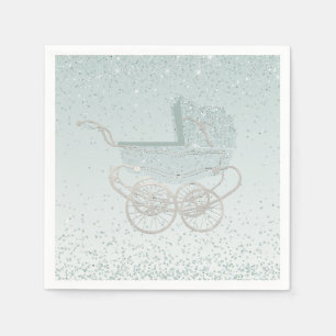 Pastel Kariert Baby Duschpapier Napkins Serviette