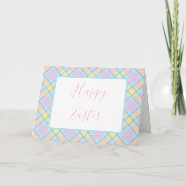 Pastel kariert karte (Vorderseite)