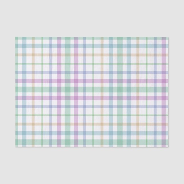 Pastel Kariert Seidenpapier (Vorderseite)