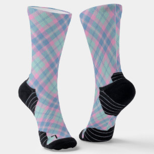 Pastel Karierte Mermaid-Farbsocken Socken
