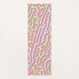 Pastel Kawaii Abstrakt-farbiges Squiggle-Design Yogamatte