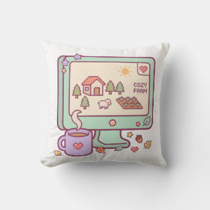 Pastel Kawaii Gemütliche Farm PC-Gamer-Kissen Kissen