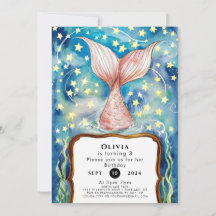 Pastel Kids Mermaid Birthday