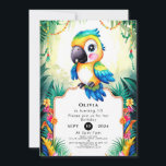 Pastel Kids Parrot Birthday Einladung<br><div class="desc">Erleben Sie einen angenehmen Tag mit unseren Pastel Kids Parrot Geburtstag Einladungen! Diese reizenden Einladungen sind in sanften Pastelltönen gehalten und bezaubern Papageienbilder inmitten zarter Blumenakzente. Sie bilden die perfekte Kulisse für ein Geburtstagsfest, das sowohl skurril als auch ruhig ist. Vollständig anpassbar und druckbar, sorgen sie für eine problemlose Party-Planung....</div>