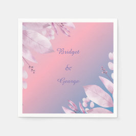 Pastel Kirschblüte Sakura Hochzeitsnapkins Serviette