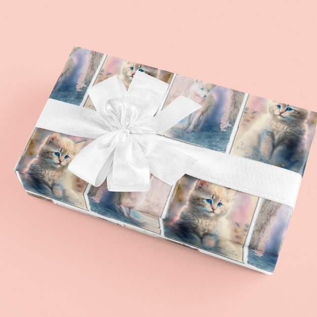 Pastel Kitten und Welpe Geschenkpapier (Von Creator hochgeladen)