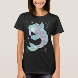 Pastel-Koi-Fisch — Whimsische Volkskunstillustra T-Shirt