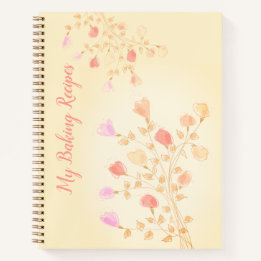 Pastel Künstlerisch Floral Notizbuch