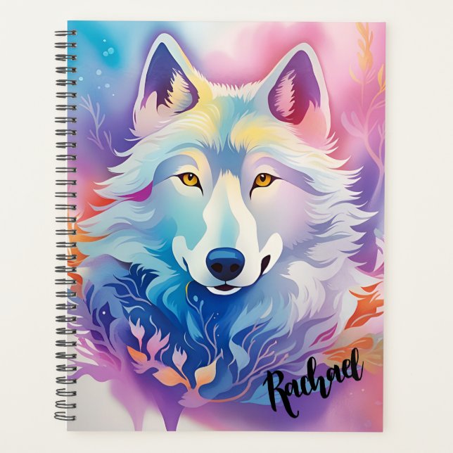 Pastel Künstlerisch Wolf Planer (Vorderseite)