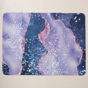*~* Pastel LAVENDER Agate Holo GLITZER Ozean AP8 Sherpadecke