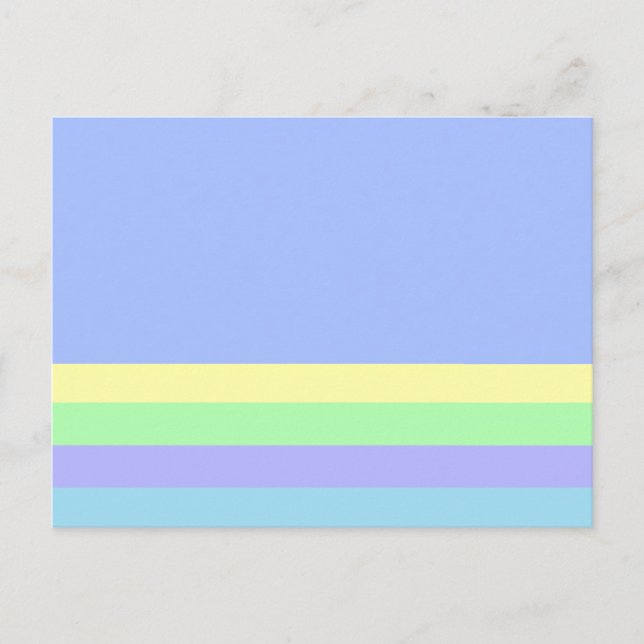 Pastel Lavender Blue Postkarte (Vorderseite)
