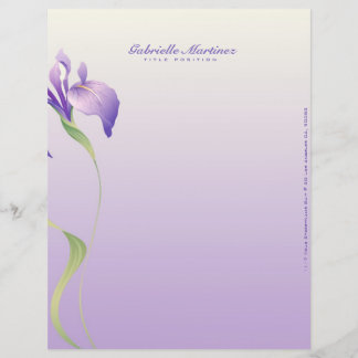 Pastel Lavender Lila Blume Natürlicher Wellness-Ce Briefkopf