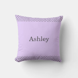 Pastel Lavender Poodle Personalized Matching Kissen