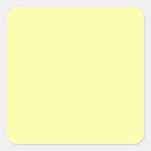 Pastel Lemon Yellow Quadratischer Aufkleber