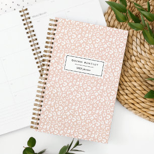 Pastel Leopard Print Personalisiert Planner Blüt Planer