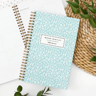 Pastel Leopard Print Personalisiert Planner   Mint Planer