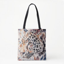 Pastel Leopard Schultertasche