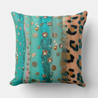 Pastel Leopard Skin Muster Kissen Kissen