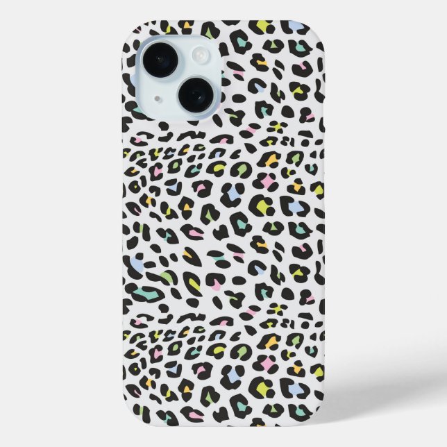 Pastel Leopard Spot Pattern Case-Mate iPhone Hülle (Rückseite)