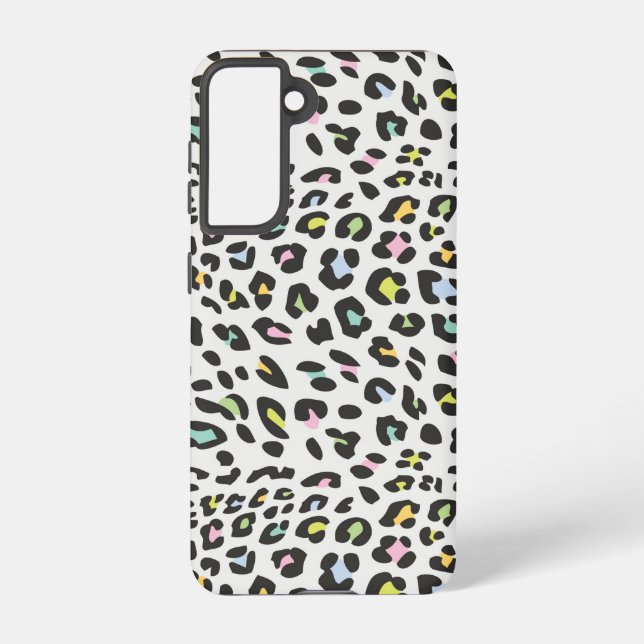 Pastel Leopard Spot Pattern Samsung Galaxy Hülle (Rückseite)