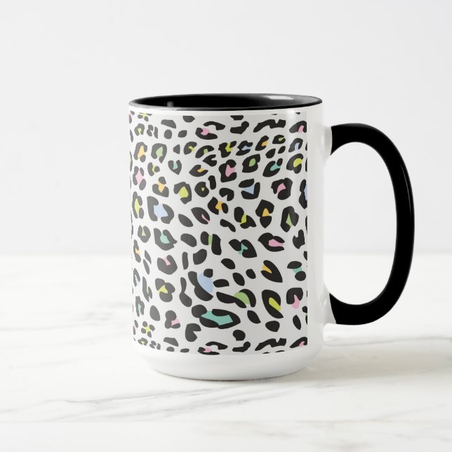 Pastel Leopard Spot Pattern Tasse (Rechts)