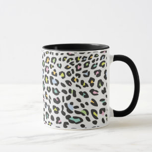 Pastel Leopard Spot Pattern Tasse
