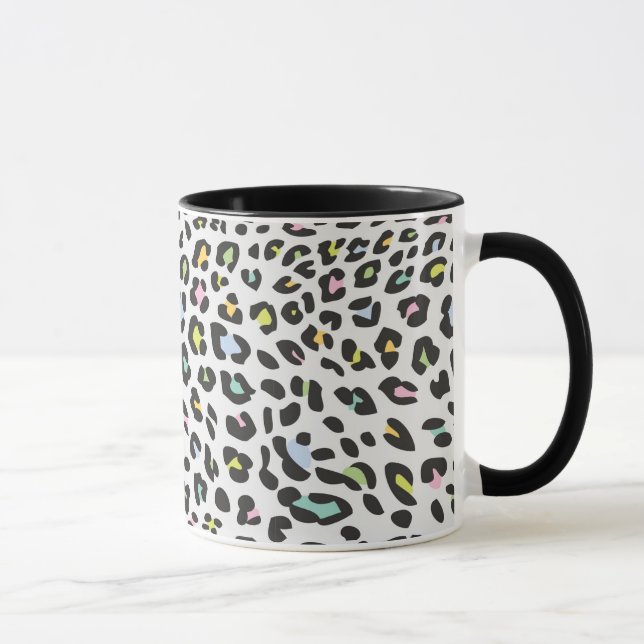 Pastel Leopard Spot Pattern Tasse (Rechts)