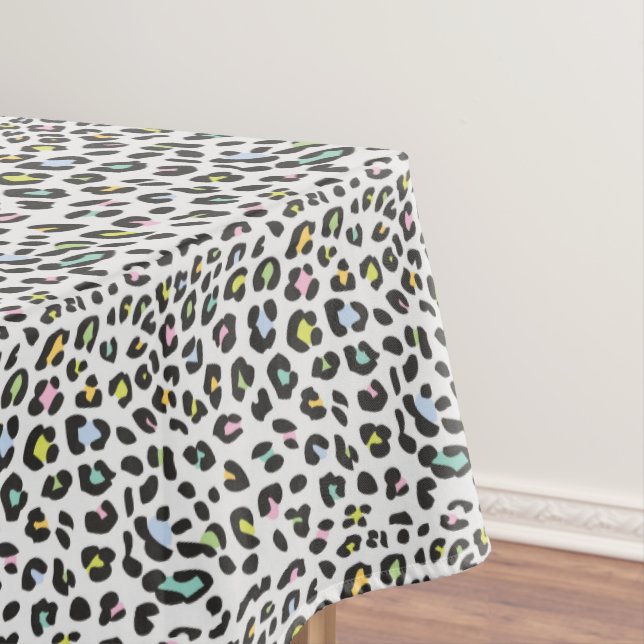 Pastel Leopard Spot Pattern Tischdecke (Beispiel)