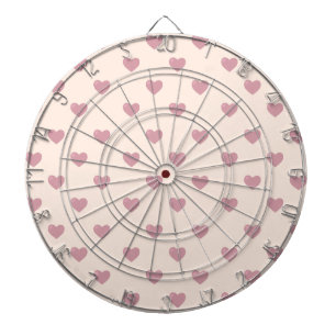 Pastel Liebe Hearts Dartscheibe