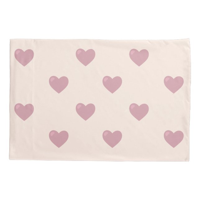 Pastel Liebe Hearts Kissenbezug (Rückseite)