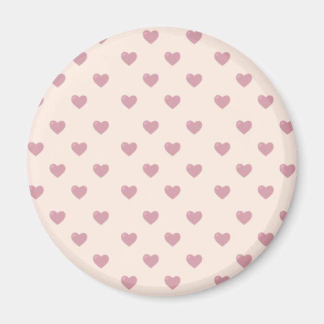 Pastel Liebe Hearts Magnet (Vorne)