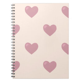 Pastel Liebe Hearts Notizblock