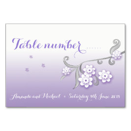 Pastel Liebesvögel Hochzeitskarte Tischnummer