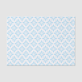 Pastel Light Blue Floral Elegante Hochzeit Seidenpapier