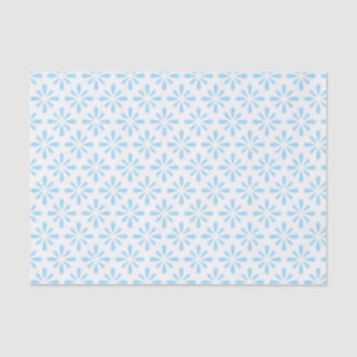 Pastel Light Blue Floral Elegante Hochzeit Seidenpapier