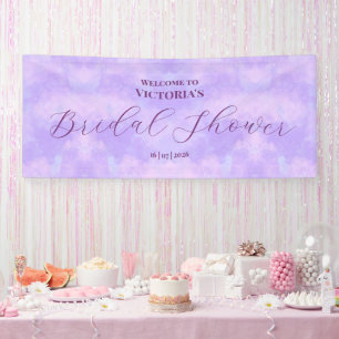 Pastel Lila Clouds Lilac Brautparty Banner