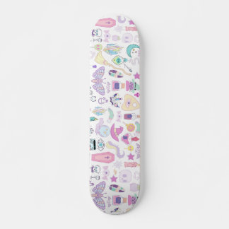 Pastel Lila Hexe Designer Skateboard Deck