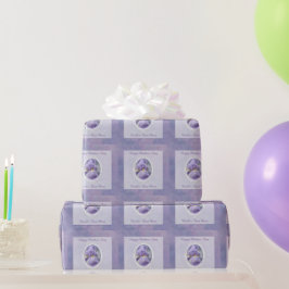 Pastel Lila Iris Mother's Day Wrapping Paper Geschenkpapier