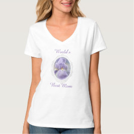 Pastel Lila Iris Muttertag Frau T-Shirt