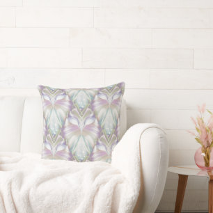 Pastel Lila Oracle Owl Pattern Kissen