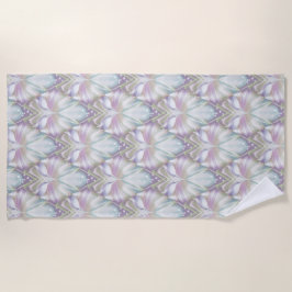 Pastel Lila Oracle Owl Pattern Strandtuch